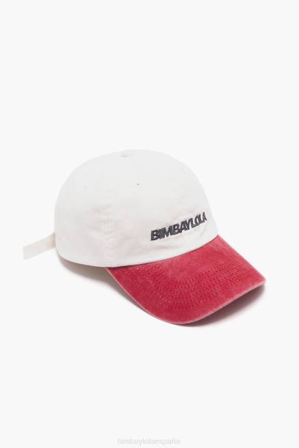 accesorios Bimba Y Lola gorra de algodón bicolor X46J872 blanco