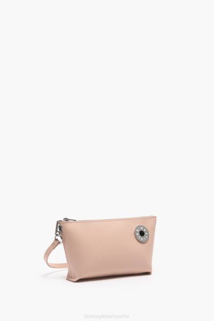 accesorios Bimba Y Lola bandolera trapecio de piel X46J11 Rosa palido