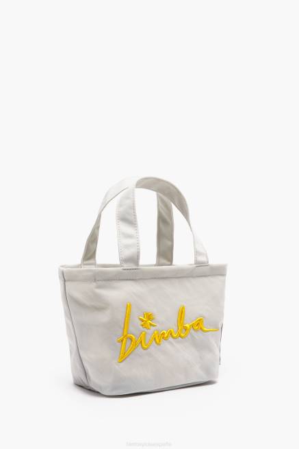 accesorios Bimba Y Lola bolso mini trapecio de nailon X46J158 gris hielo