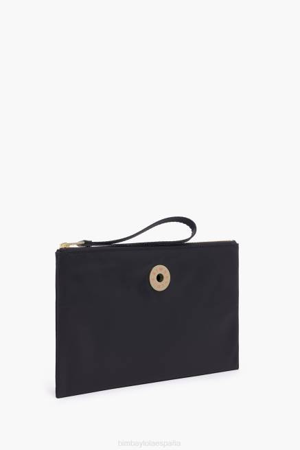 accesorios Bimba Y Lola estuche de maquillaje plano de nailon X46J1097 negro