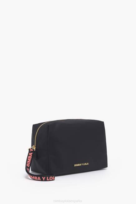 accesorios Bimba Y Lola estuche de maquillaje rectangular de nailon X46J1105 negro