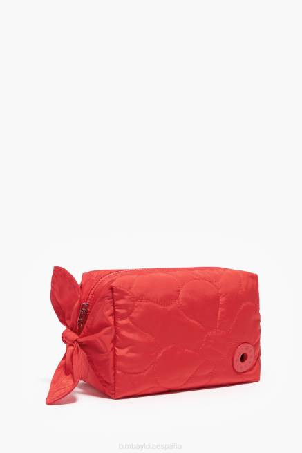 accesorios Bimba Y Lola estuche de maquillaje rectangular de nailon X46J1108 rojo