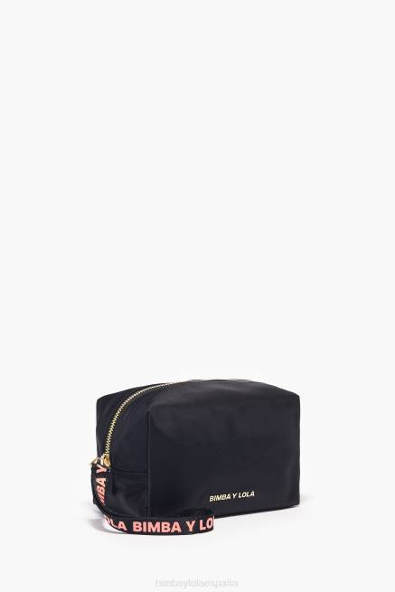 accesorios Bimba Y Lola estuche de maquillaje rectangular de nailon X46J1117 negro