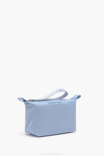 accesorios Bimba Y Lola estuche de maquillaje trapecio de nailon X46J1092 azul
