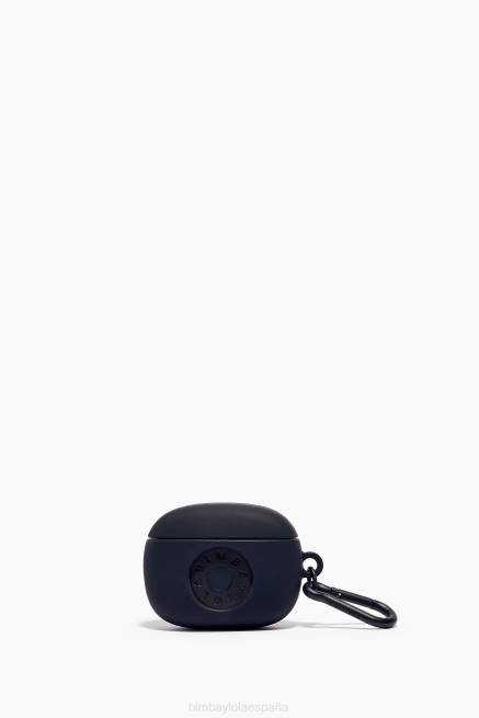 accesorios Bimba Y Lola funda de silicona para airpods con logo X46J939 negro