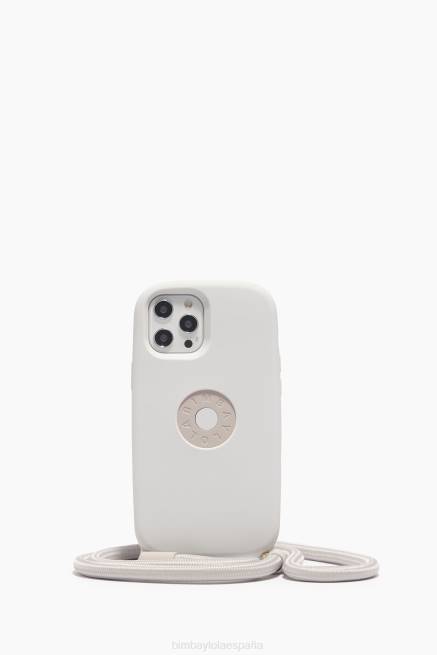 accesorios Bimba Y Lola funda con logo para iphone 12 pro max X46J919 gris pardo