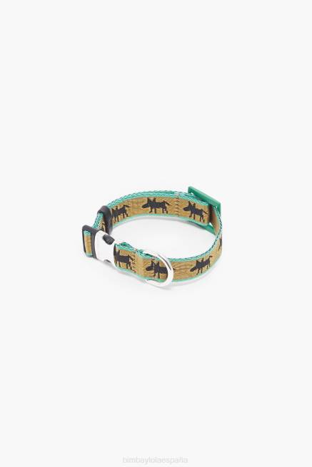 accesorios Bimba Y Lola collar para mascota con logo X46J967 caqui