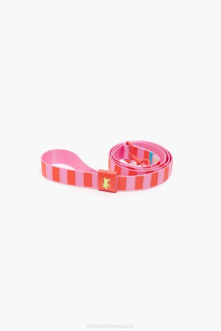 accesorios Bimba Y Lola correa para mascota con logotipo X46J974 rosa