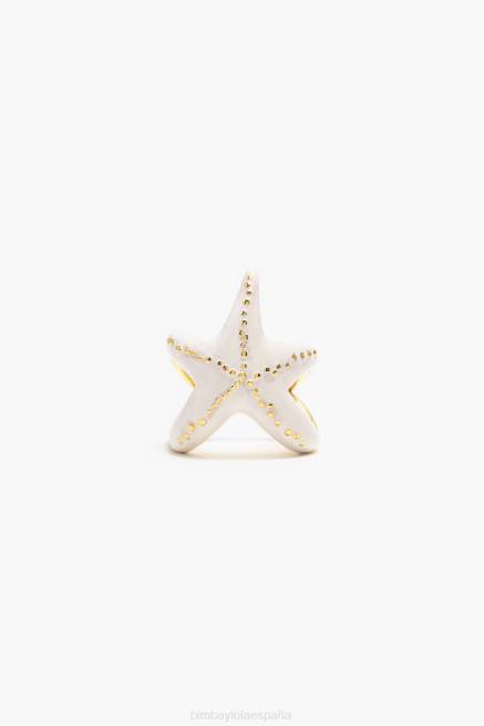 accesorios Bimba Y Lola anillo de estrella X46J708 Marfil