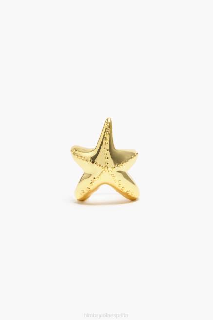 accesorios Bimba Y Lola anillo de estrella X46J709 dorado