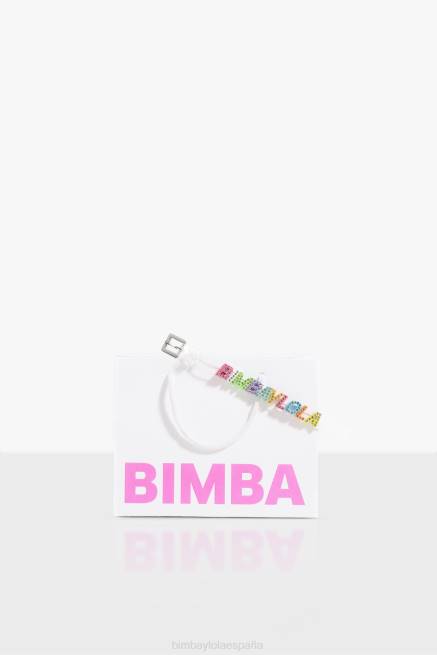 accesorios Bimba Y Lola pulsera con letras del logo X46J656 transparente