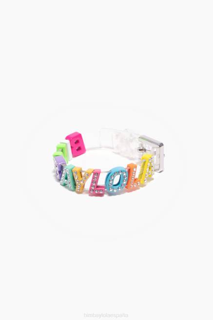 accesorios Bimba Y Lola pulsera con letras del logo X46J657 transparente