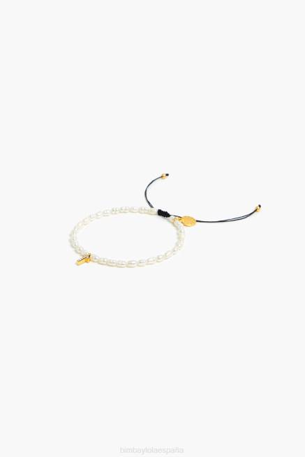 accesorios Bimba Y Lola pulsera de letra t X46J1201 perla