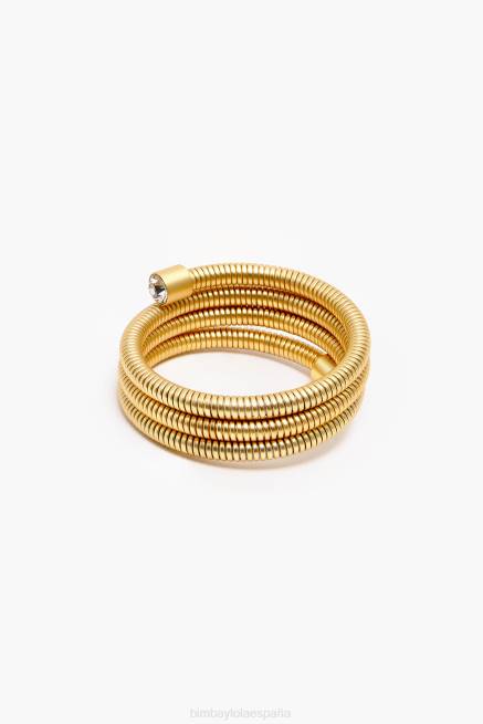 accesorios Bimba Y Lola pulsera espiral mate X46J758 oro