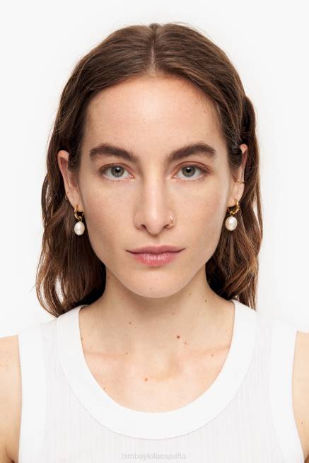 accesorios Bimba Y Lola pendientes de aro mini perla X46J782 multicolor