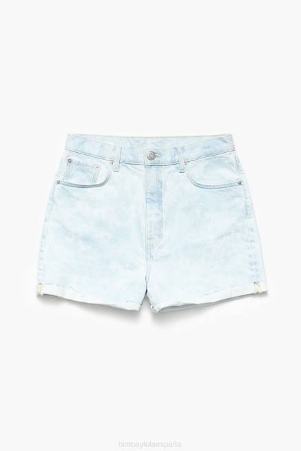 ropa Bimba Y Lola bermudas camuflaje claro con estampado de pandas X46J424 azul