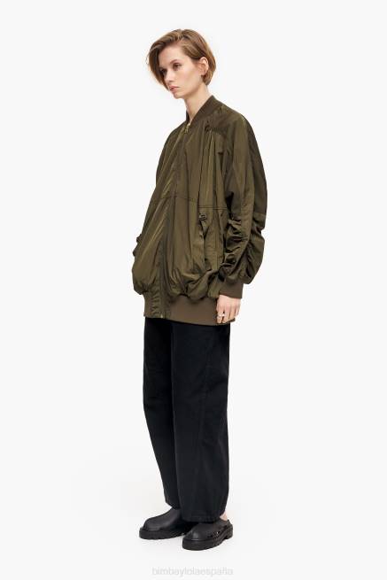 ropa Bimba Y Lola chaqueta bomber de nailon X46J473 caqui