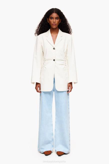 ropa Bimba Y Lola chaqueta de algodón X46J469 crudo