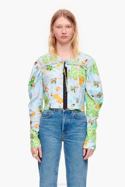 ropa Bimba Y Lola blusa de juego de vigo X46J344 recortado