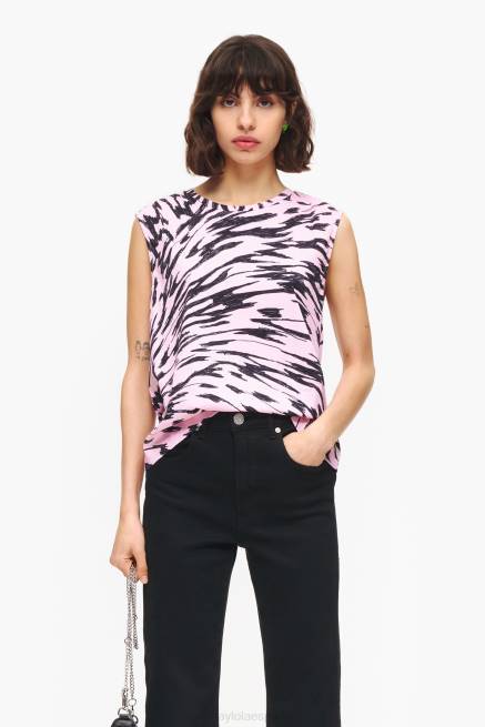 ropa Bimba Y Lola camiseta bicolor con alas de mariposa X46J299 rosa