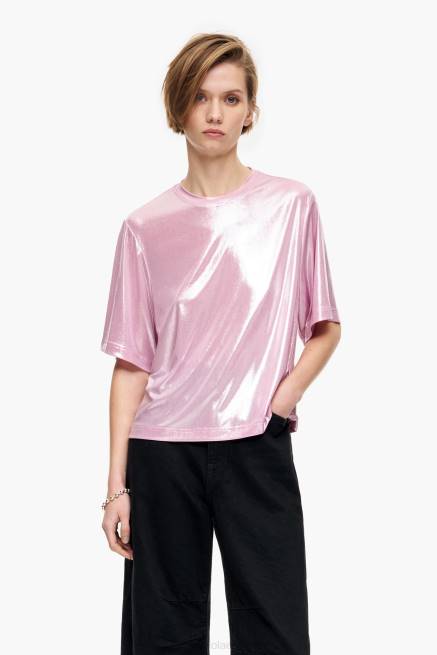 ropa Bimba Y Lola camiseta brillante X46J311 rosa