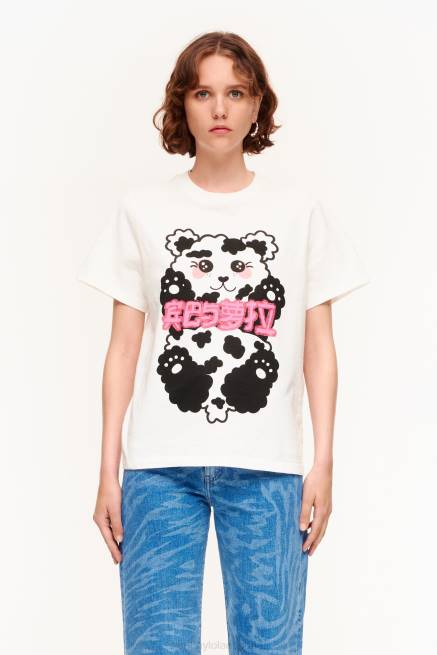 ropa Bimba Y Lola camiseta oso panda X46J279 blanco