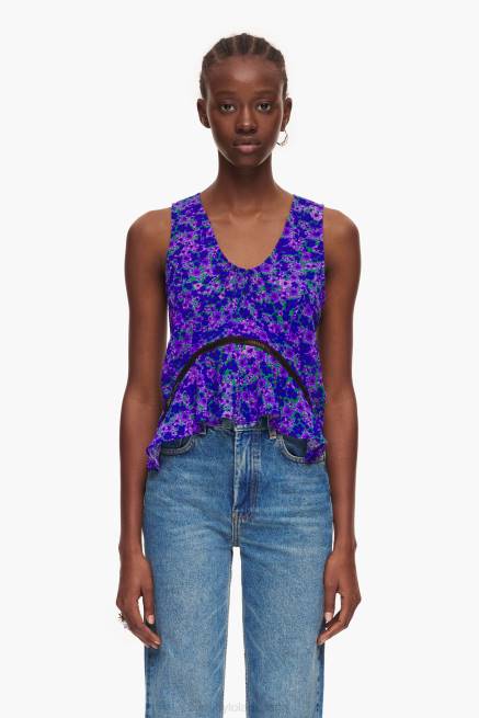 ropa Bimba Y Lola mini top con estampado completo X46J345 flores