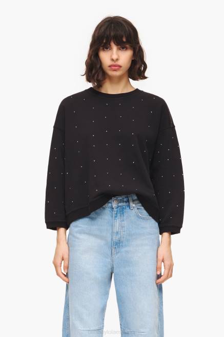 ropa Bimba Y Lola sudadera brillante X46J502 negro