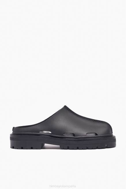 guerra de pies Bimba Y Lola zuecos efecto goma X46J598 negro